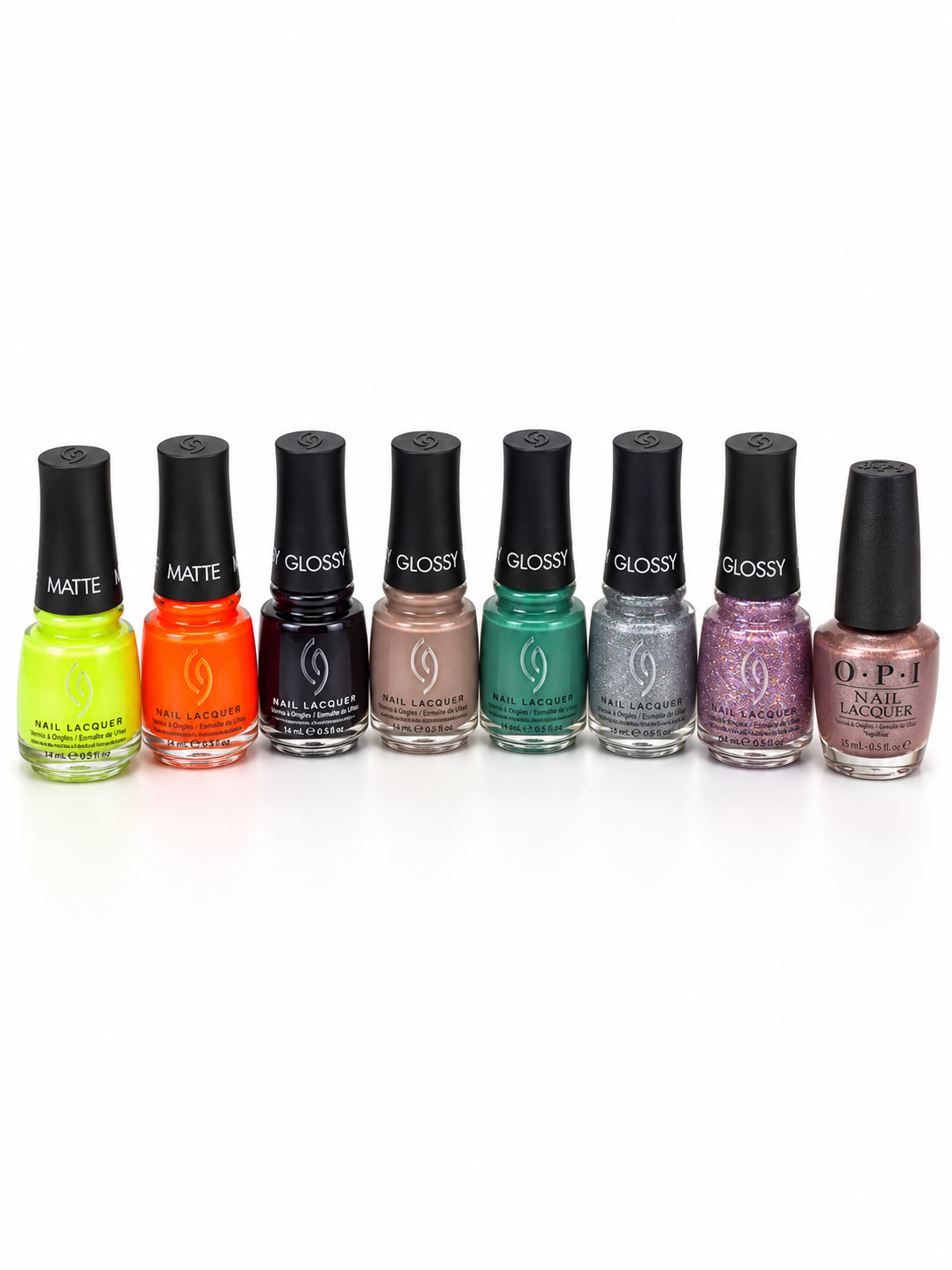 China Glaze + OPI Nail Polish Bundle – 8 Polishes