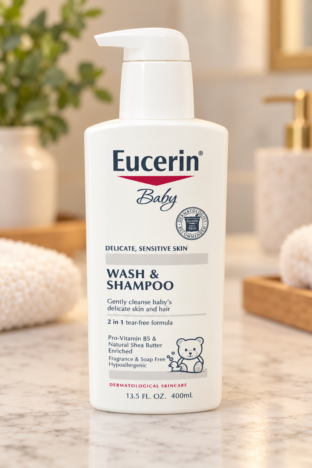 Eucerin Baby Wash & Shampoo – 13.5 oz