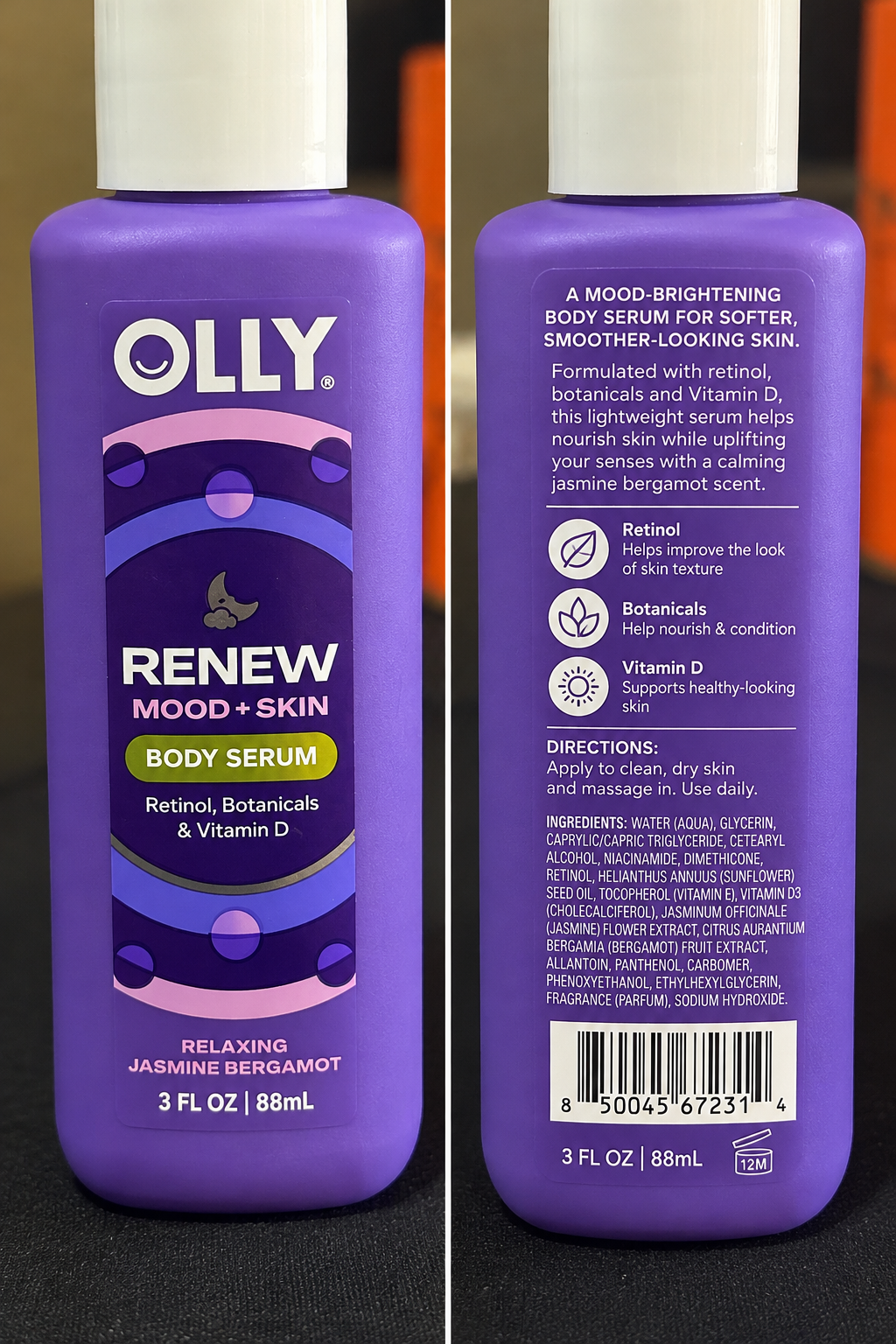 OLLY Renew Mood + Skin Body Serum – 3 fl oz (88 mL) 💜