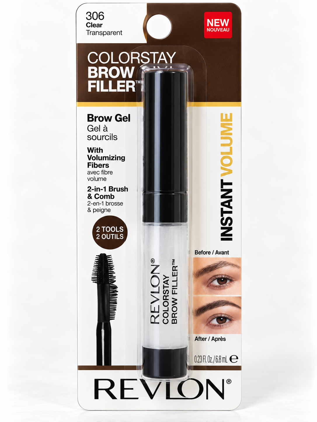 Revlon ColorStay Brow Fiber Filler — 306 Clear