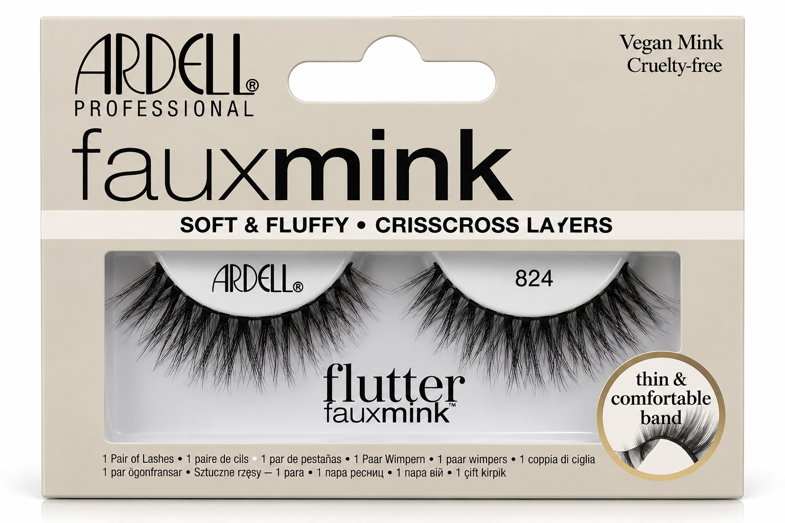 Ardell Faux Mink Lashes – Flutter 824