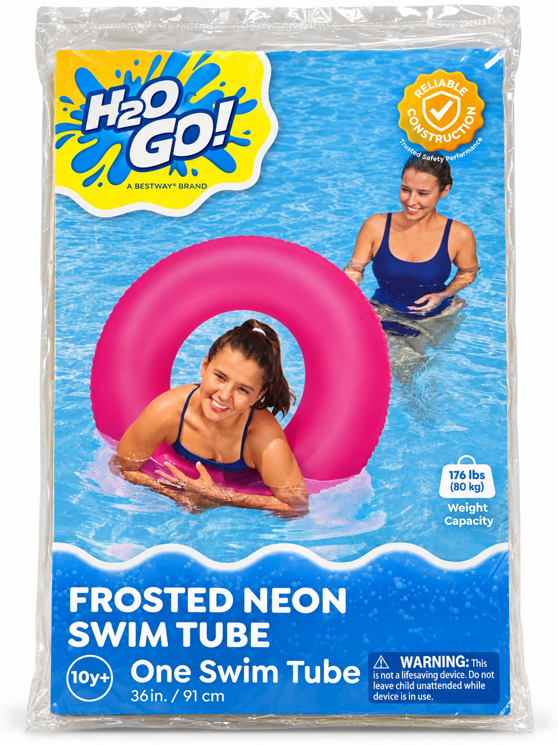 H2OGO! Frosted Neon Swim Tube – 36″