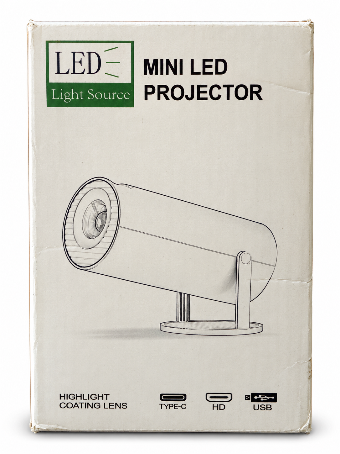 HY300 Mini LED Projector with Wi-Fi & Bluetooth