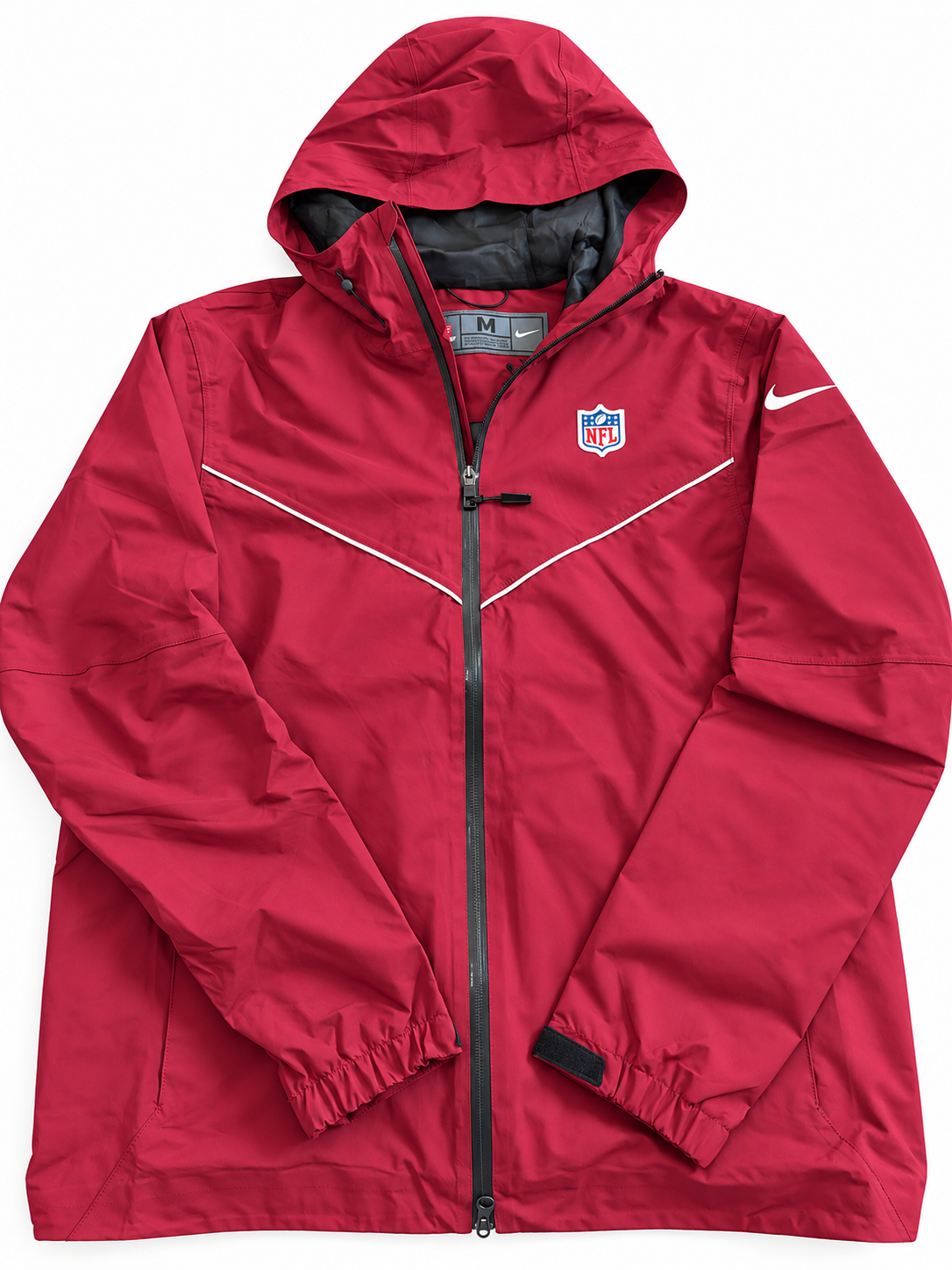 Nike NFL Full-Zip Hooded Jacket – Burgundy Red, Medium
