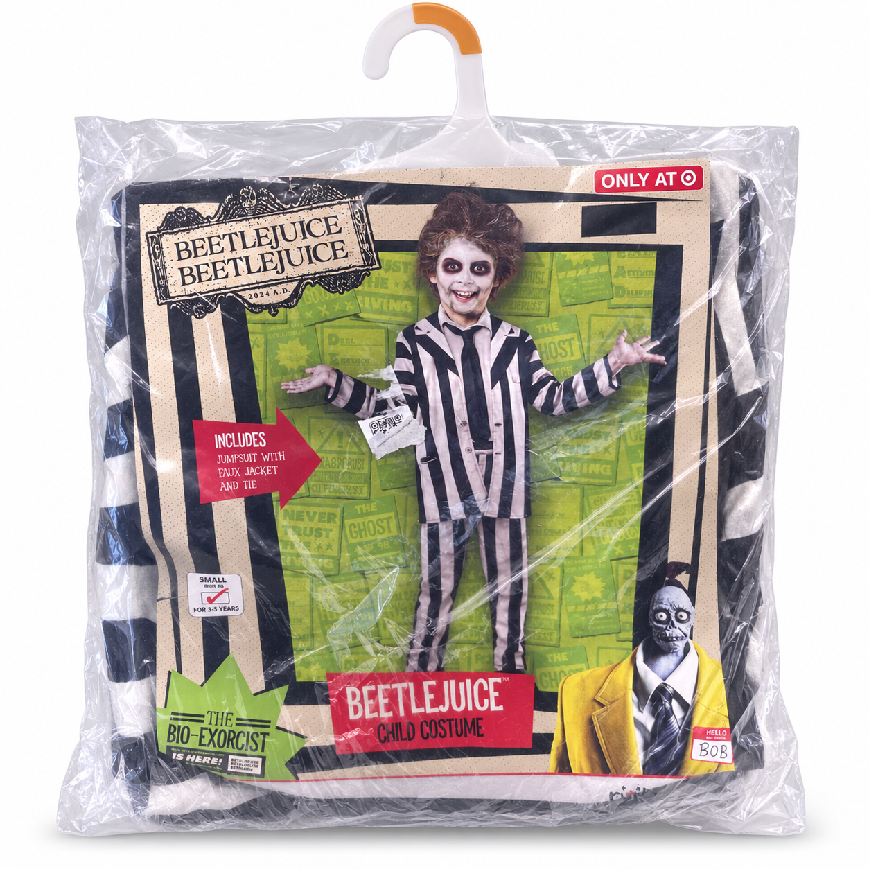 Beetlejuice Costume - Kids Small 5-7 Years