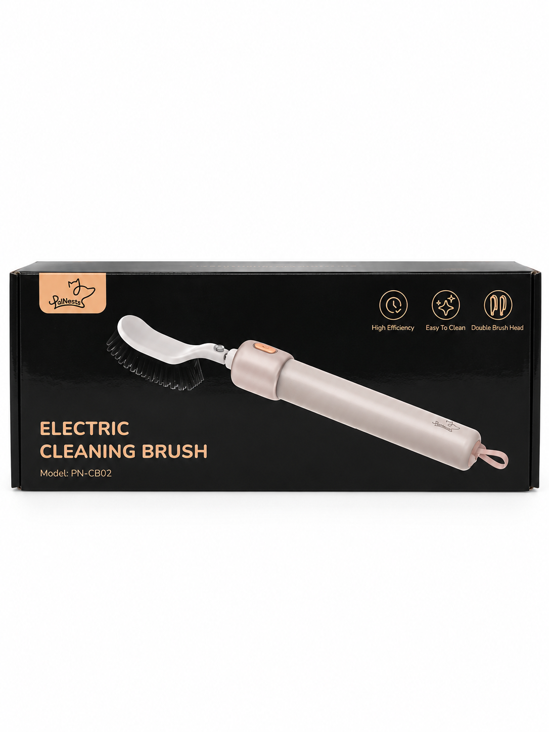 PalNests Electric Cleaning Brush – Warm Gray