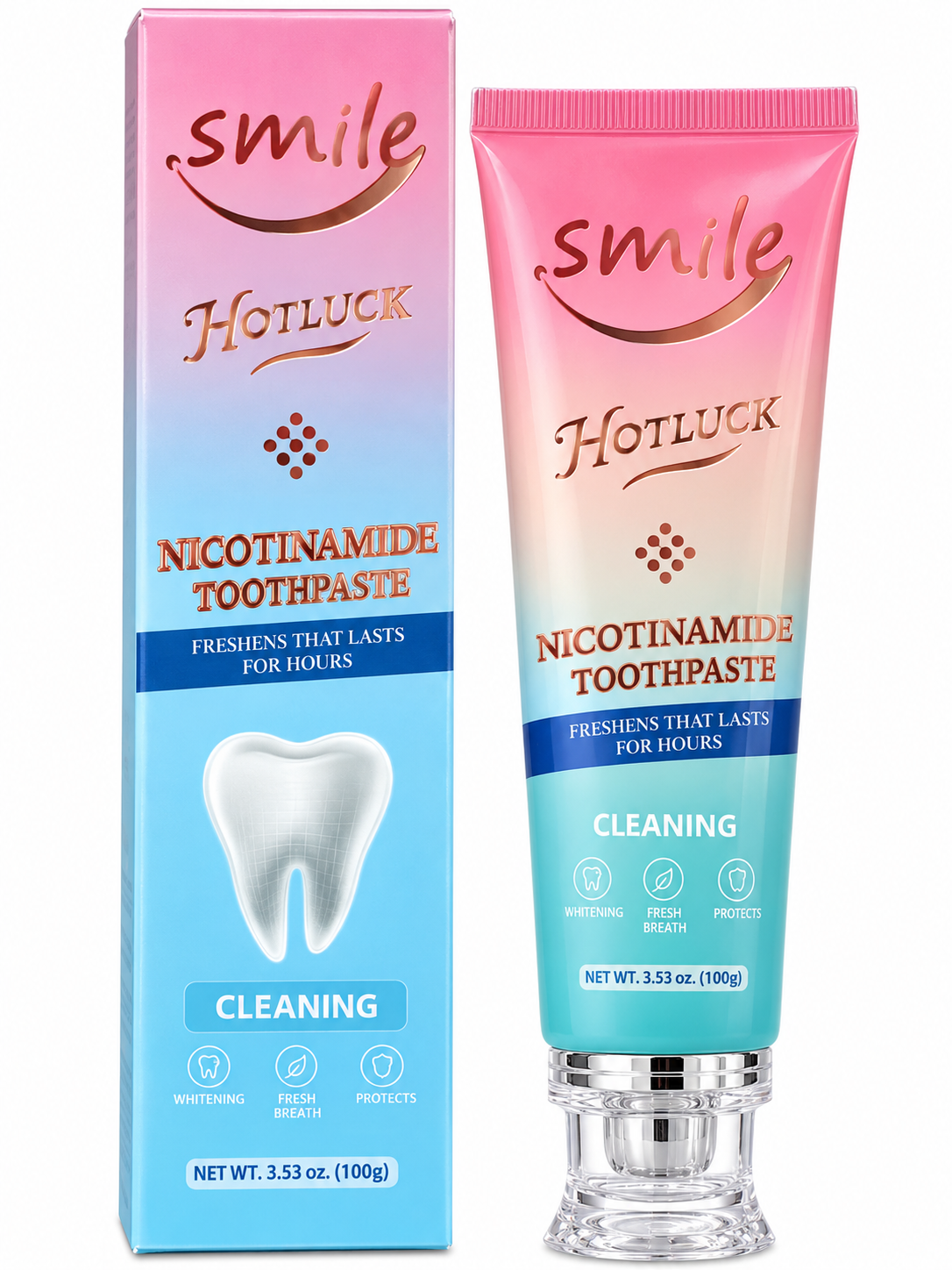 Smile Hotluck Nicotinamide Cleaning Toothpaste – 3.53 oz (100g)