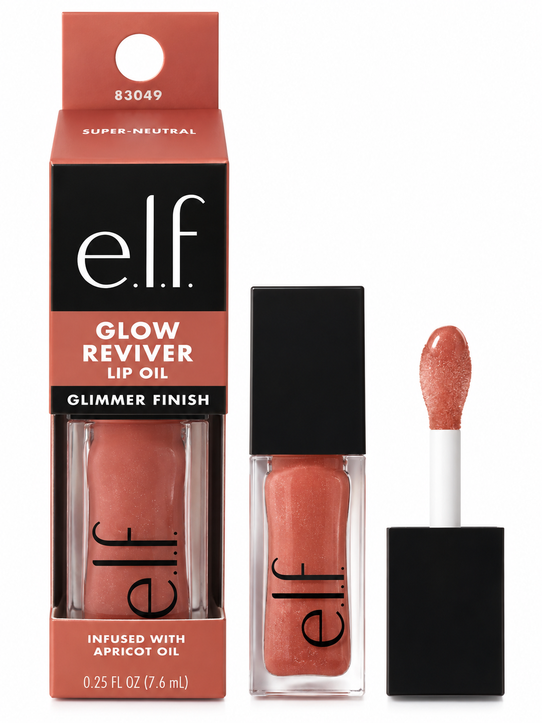 e.l.f. Glow Reviver Lip Oil Glimmer – Super-Neutral