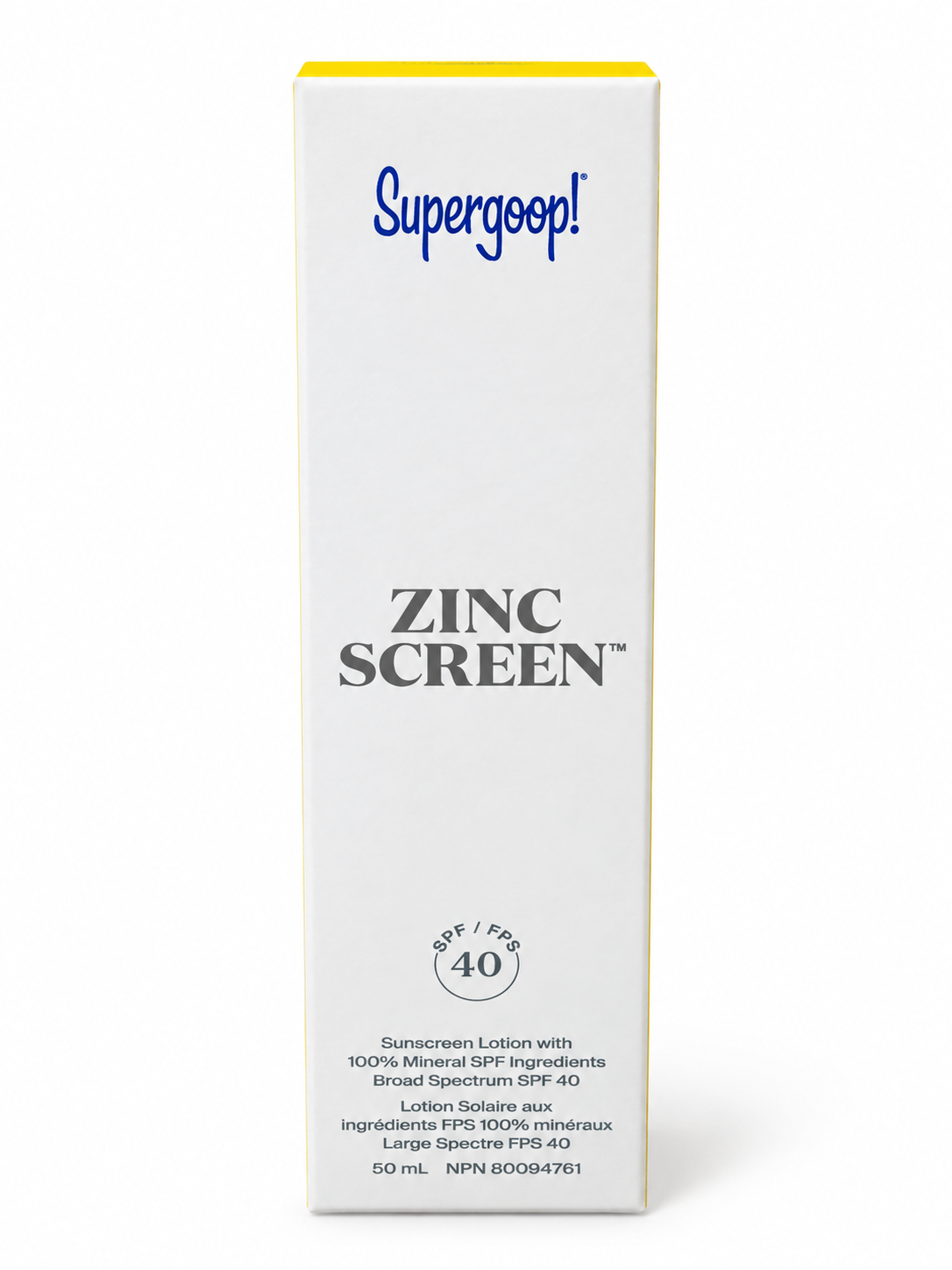 Supergoop! Zincscreen 100% Mineral Lotion SPF 40 – 50 mL