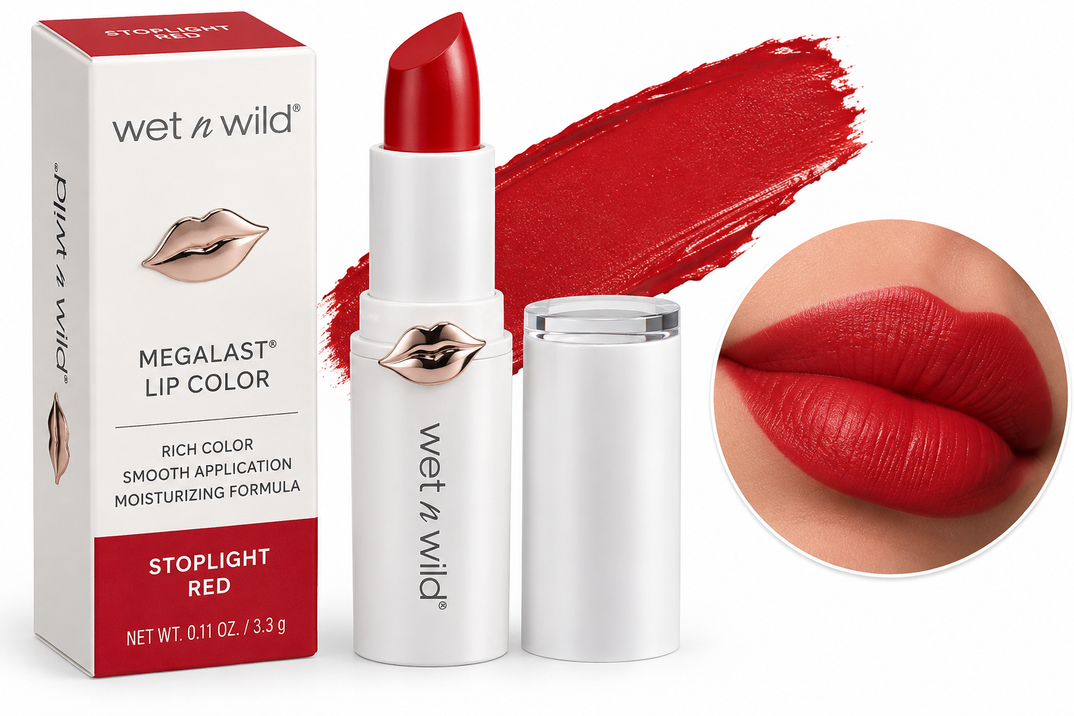 Wet n Wild Lipstick – Stop Light Red
