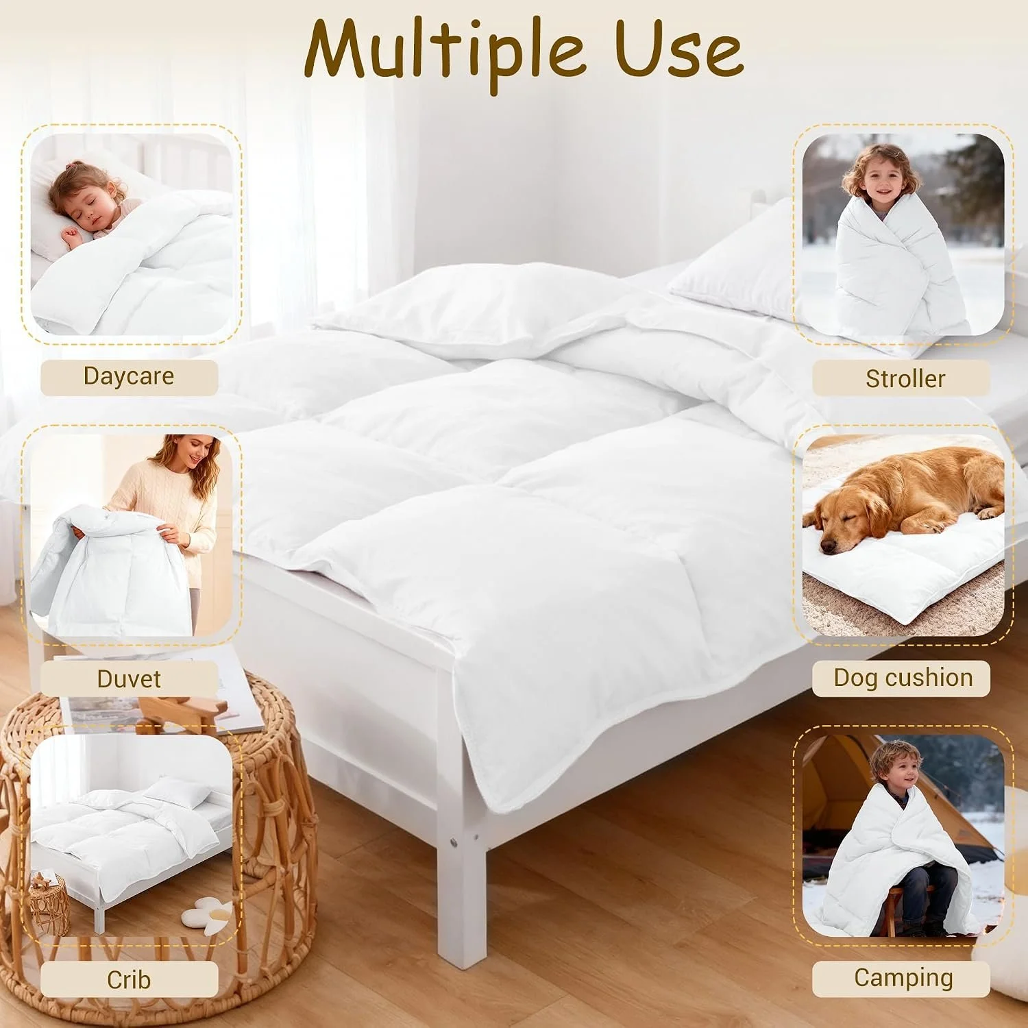 Toddler Duvet Insert - White
