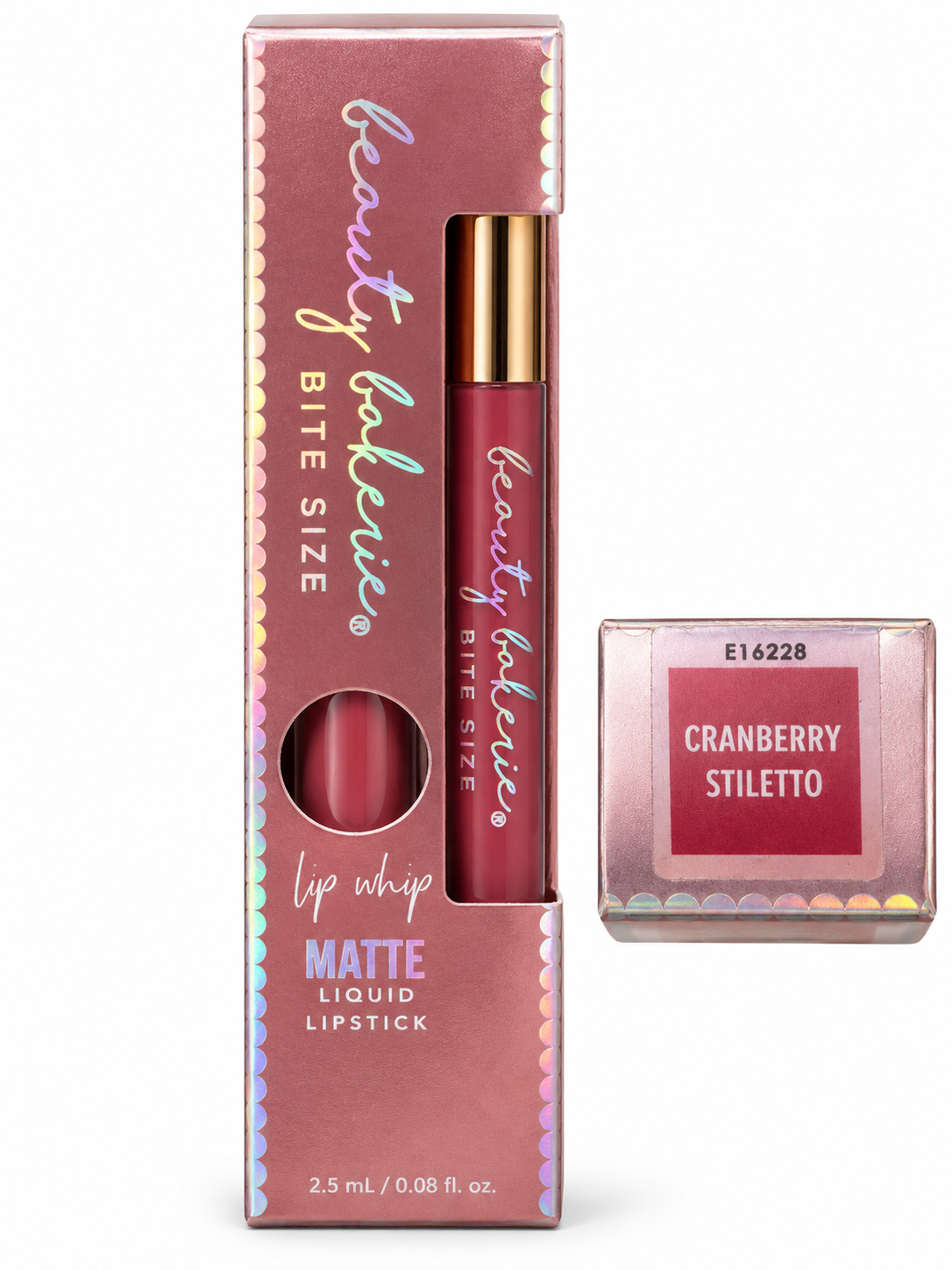 Beauty Bakerie Bite Size Lip Whip Matte Liquid Lipstick – Cranberry Stiletto