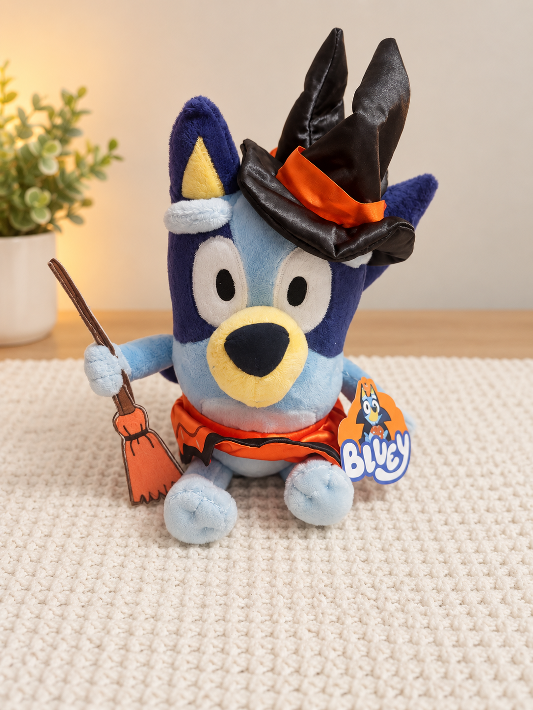 Bluey Halloween Witch Costume Plush, 9.5" x 6", by Dan Dee