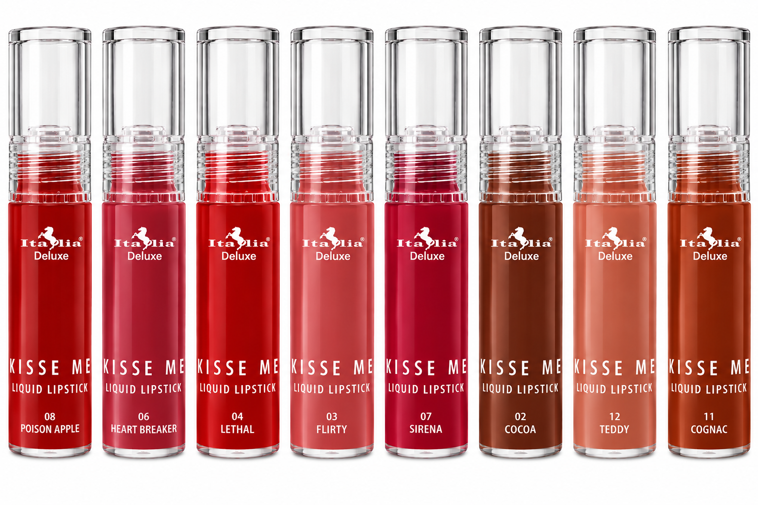 Italia Deluxe Kisse Me Liquid Lipstick – Multiple Shades