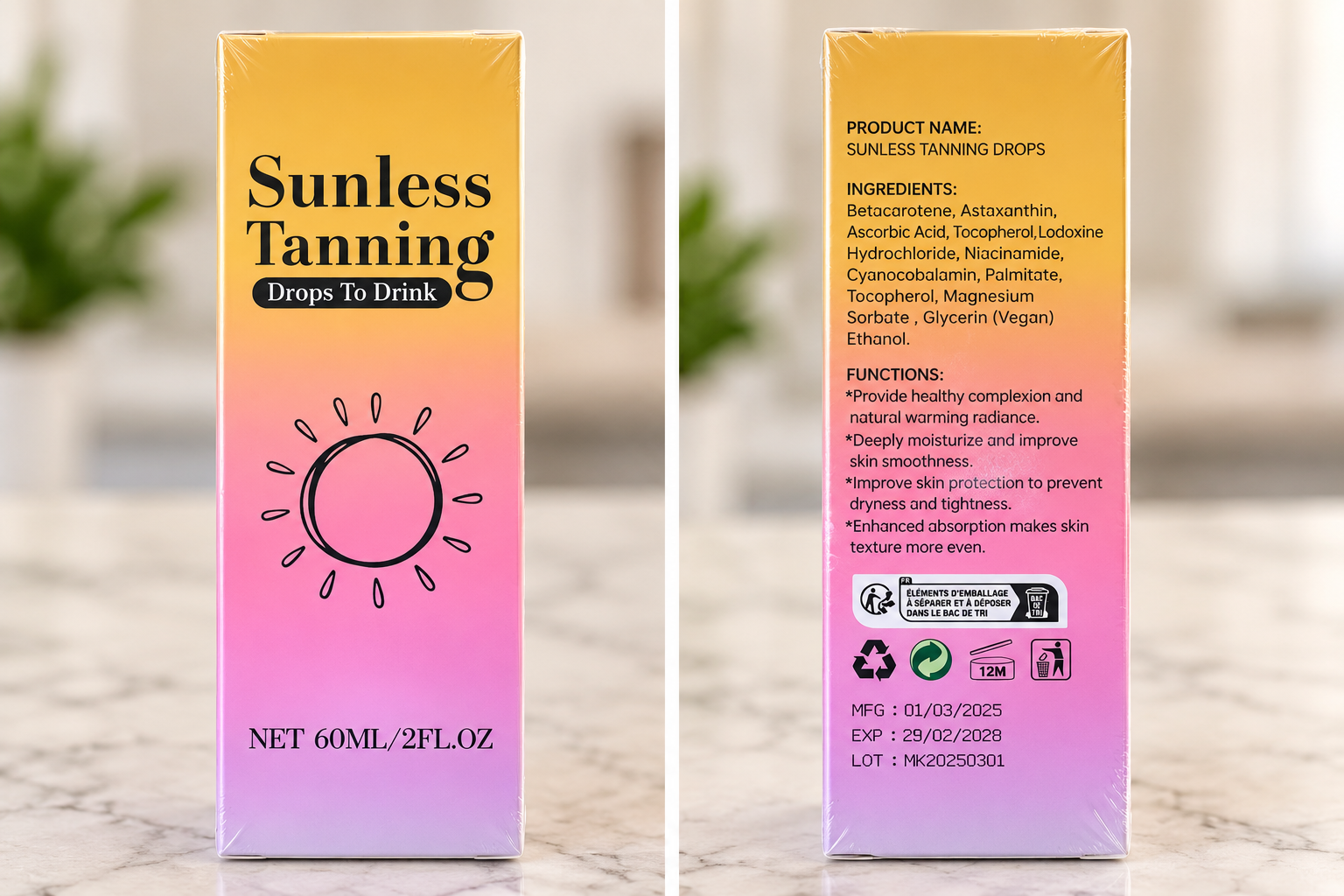 Sunless Tanning Drops
