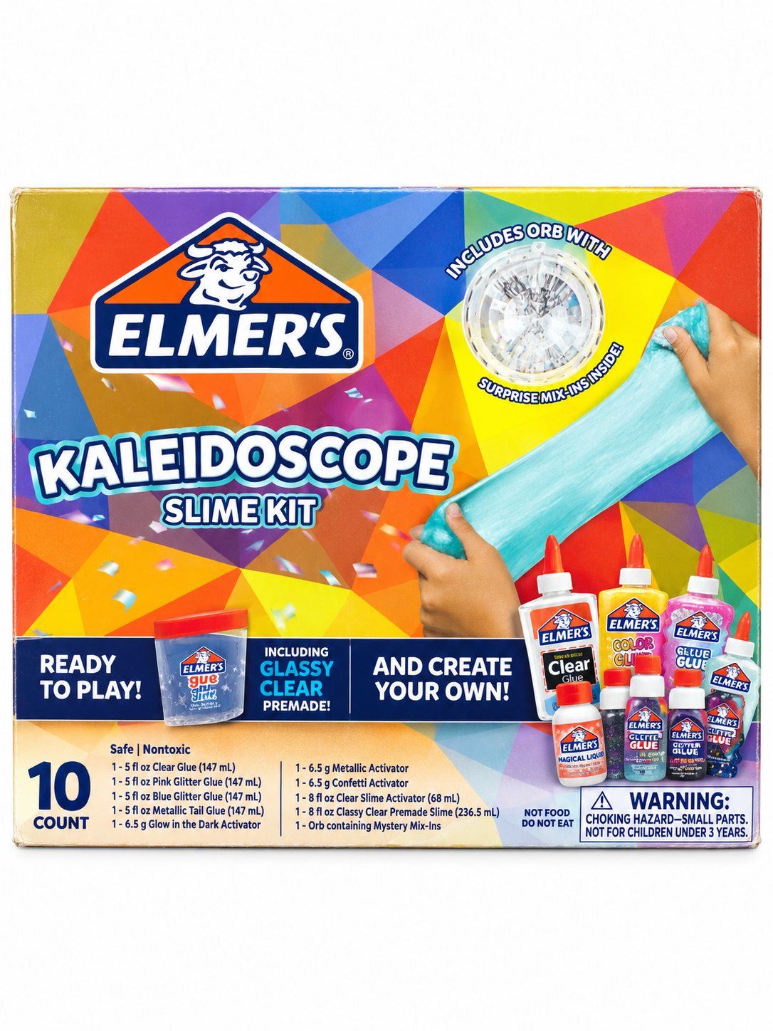 Elmer’s Kaleidoscope Slime Kit – 10 Pieces