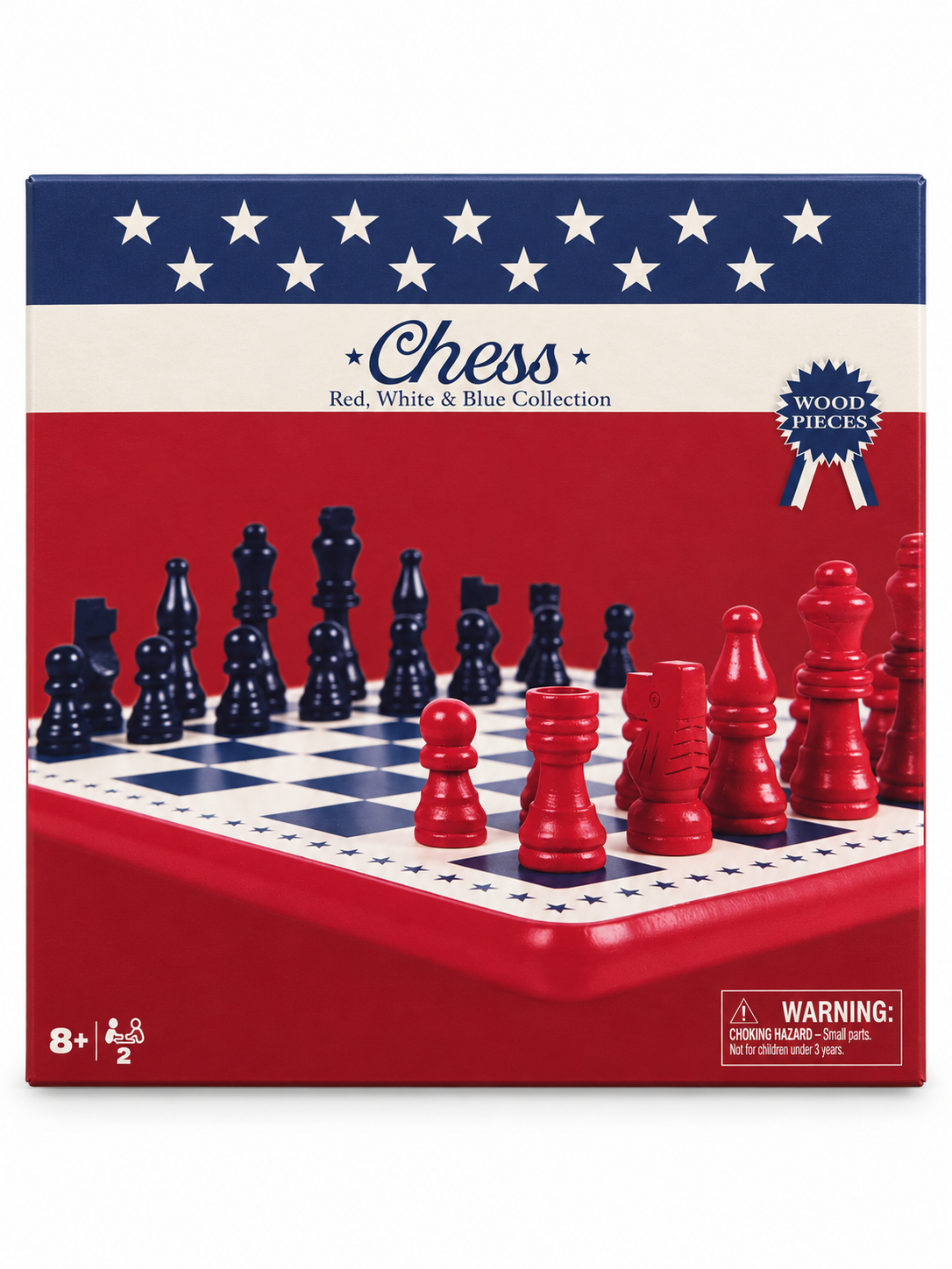 Chess Set – Red, White & Blue Collection