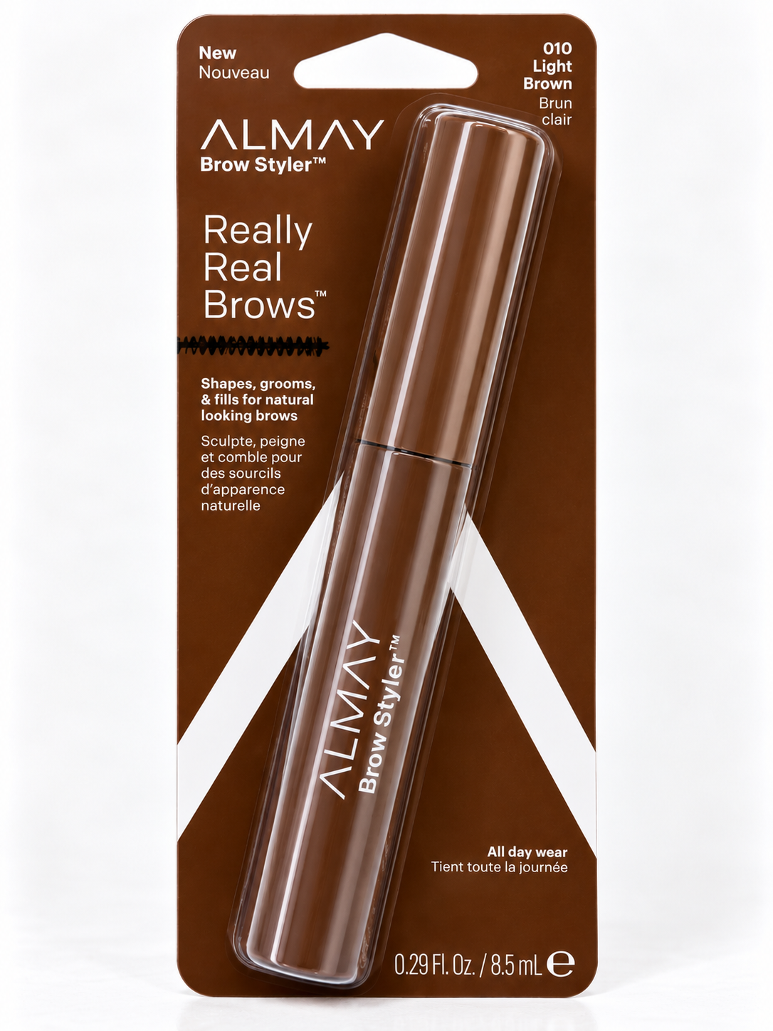 Almay Really Real Brows Brow Styler – 010 Light Brown – 0.29 fl oz