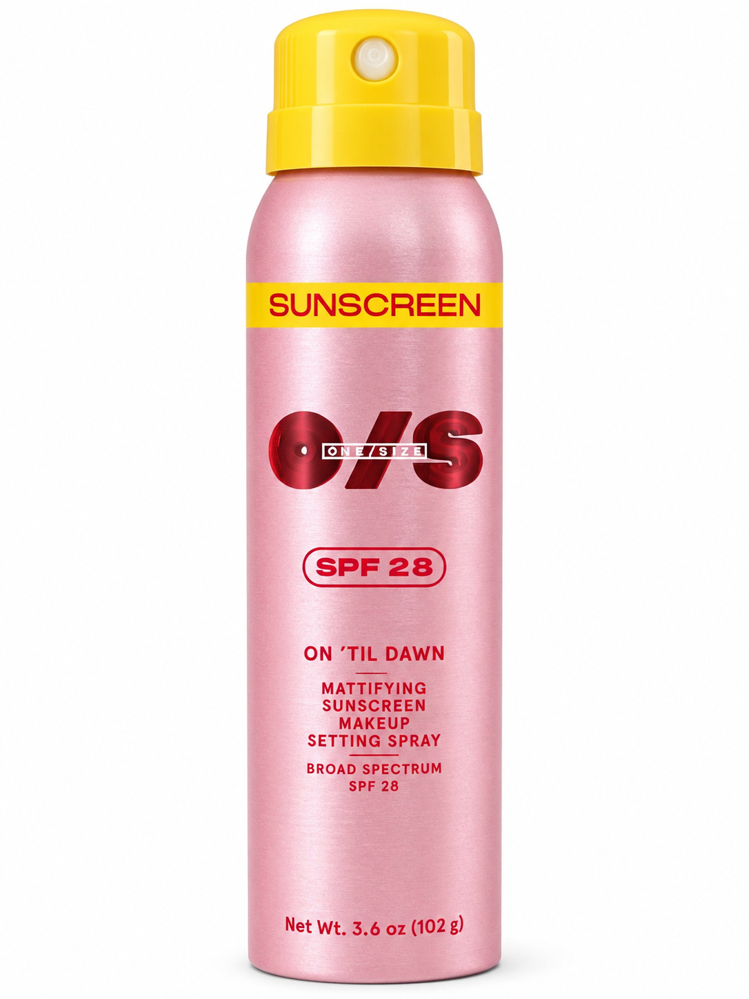 ONE SIZE BEAUTY On ’Til Dawn Mattifying Sunscreen Makeup Setting Spray SPF 28 – 3.6 oz