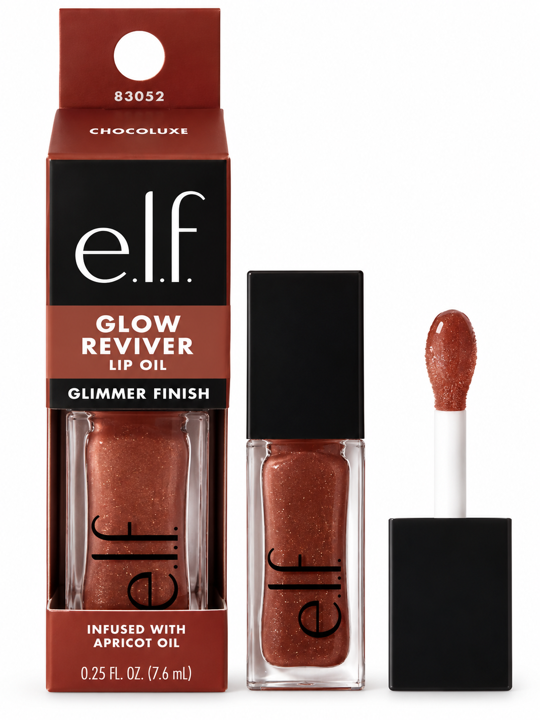 e.l.f. Glow Reviver Lip Oil Glimmer – Chocoluxe