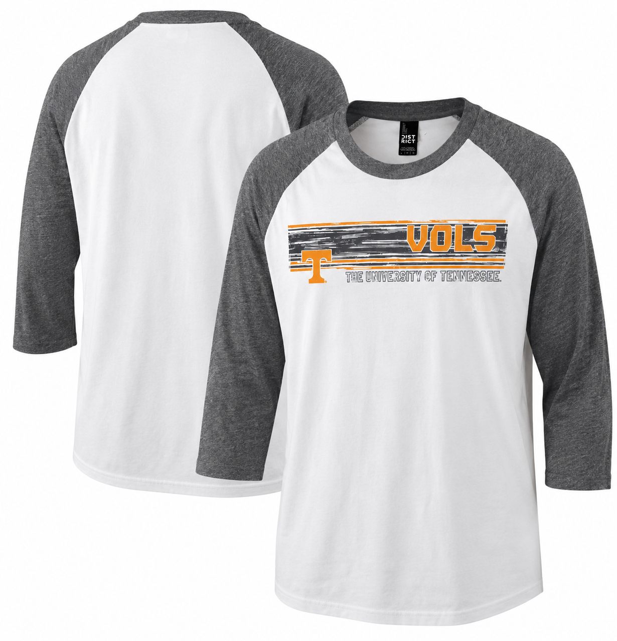Tennessee Volunteers Distressed Raglan T-Shirt – Size Large