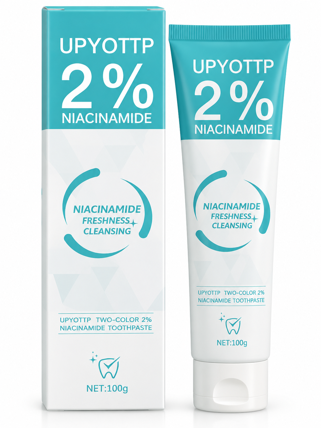 UPYOTTP 2% Niacinamide Two-Color Toothpaste – 100g