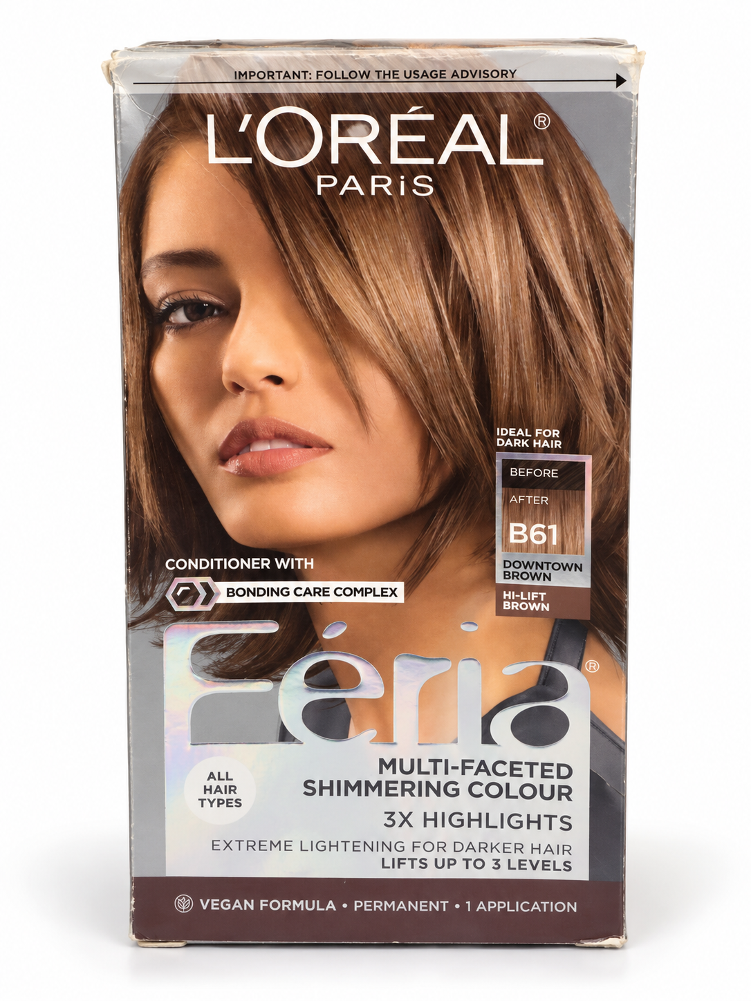 L’Oréal Paris Féria B61 Downtown Brown – Hi-Lift Cool Brown