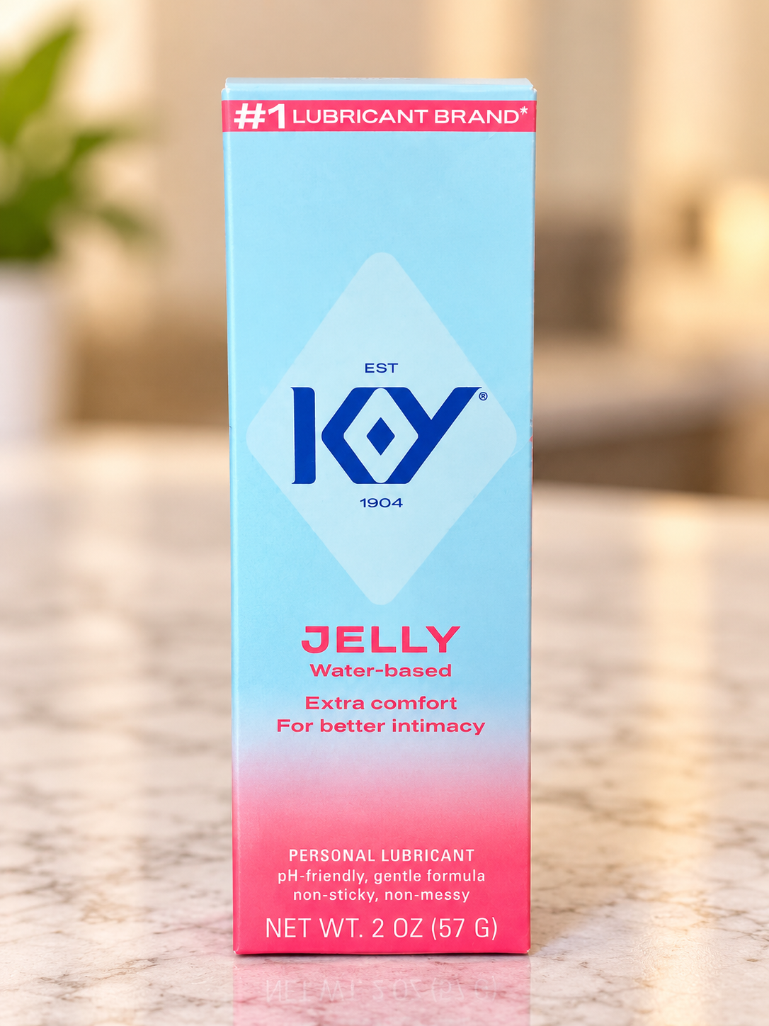 K-Y Jelly Water-Based Personal Lubricant – 2 oz