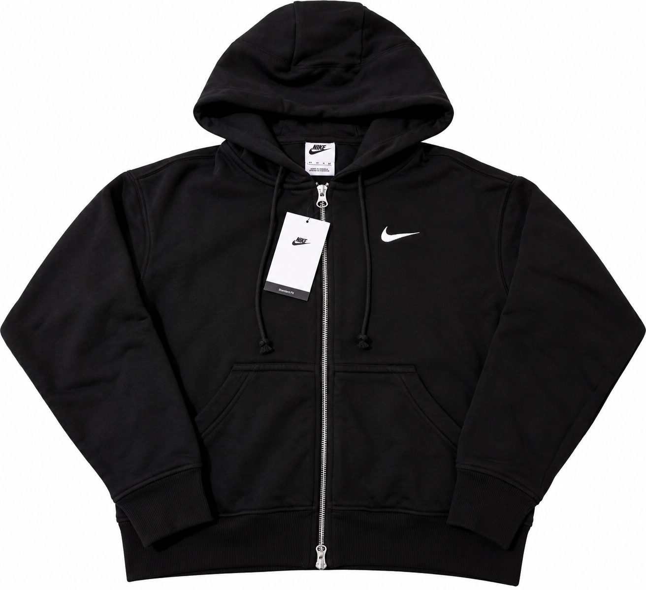 Nike Sportswear Full-Zip Hoodie – Black – XS