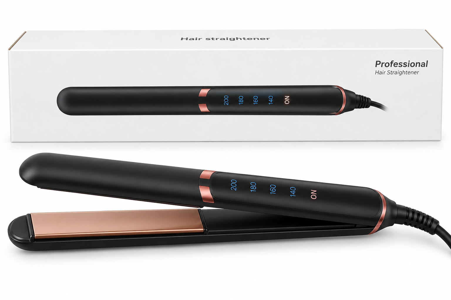 Professional Hair Straightener – Black & Red