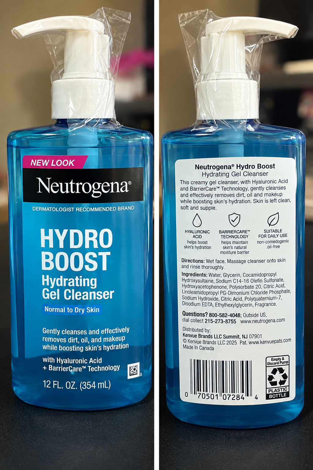 Neutrogena Hydro Boost Hydrating Gel Cleanser – 12 fl oz