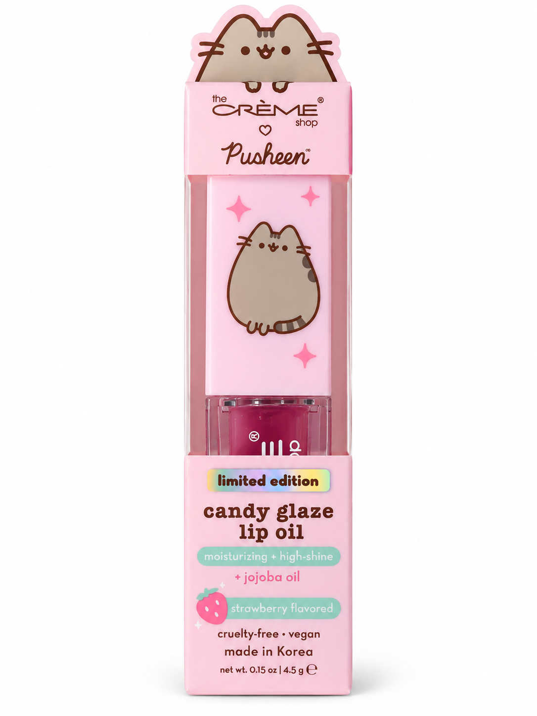 The Crème Shop x Pusheen Limited Edition Candy Glaze Lip Oil – Berry Best