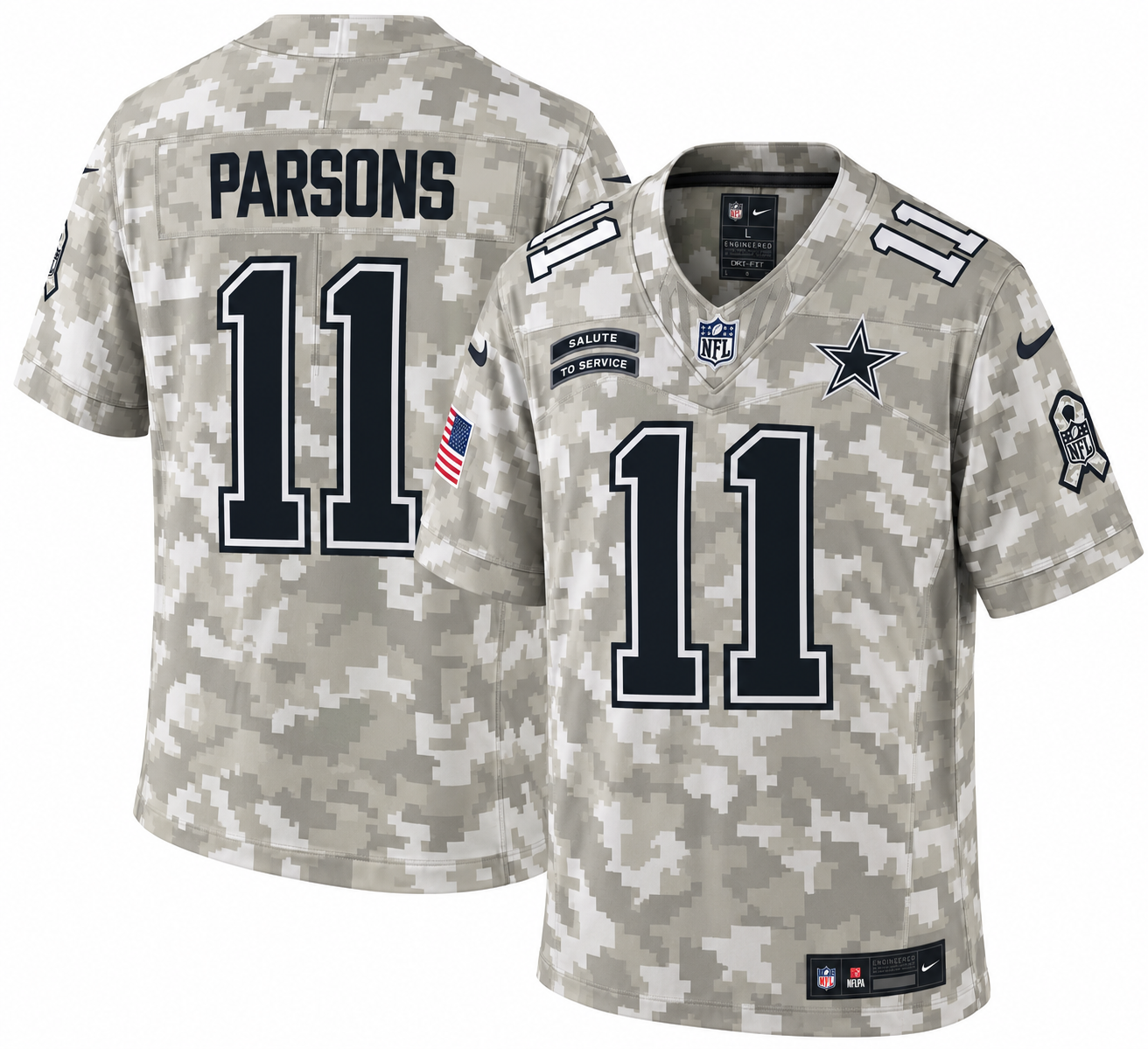 Nike Dallas Cowboys Micah Parsons #11 Salute to Service Jersey – Men's Large