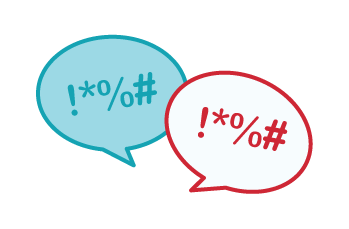Icon of talk bubbles