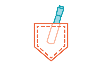 Icon of a shirt pocket