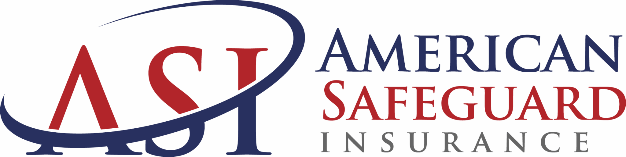 Logo of American SafeGuard Insurance, with the text 'American SafeGuard Insurance' in red and gray, and a stylized blue swoosh around the letter 'A' and 'S'.