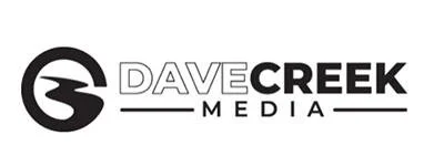 Logo for Dave Creek Media featuring a stylized bird inside a circle.