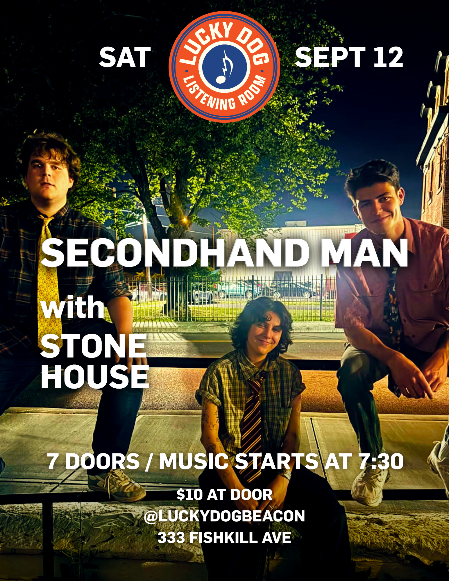 Secondhand Man with Stone House