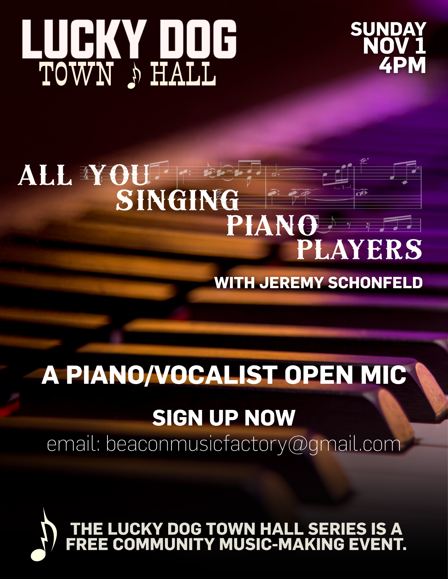 ALL YOU SINGING PIANO PLAYERS