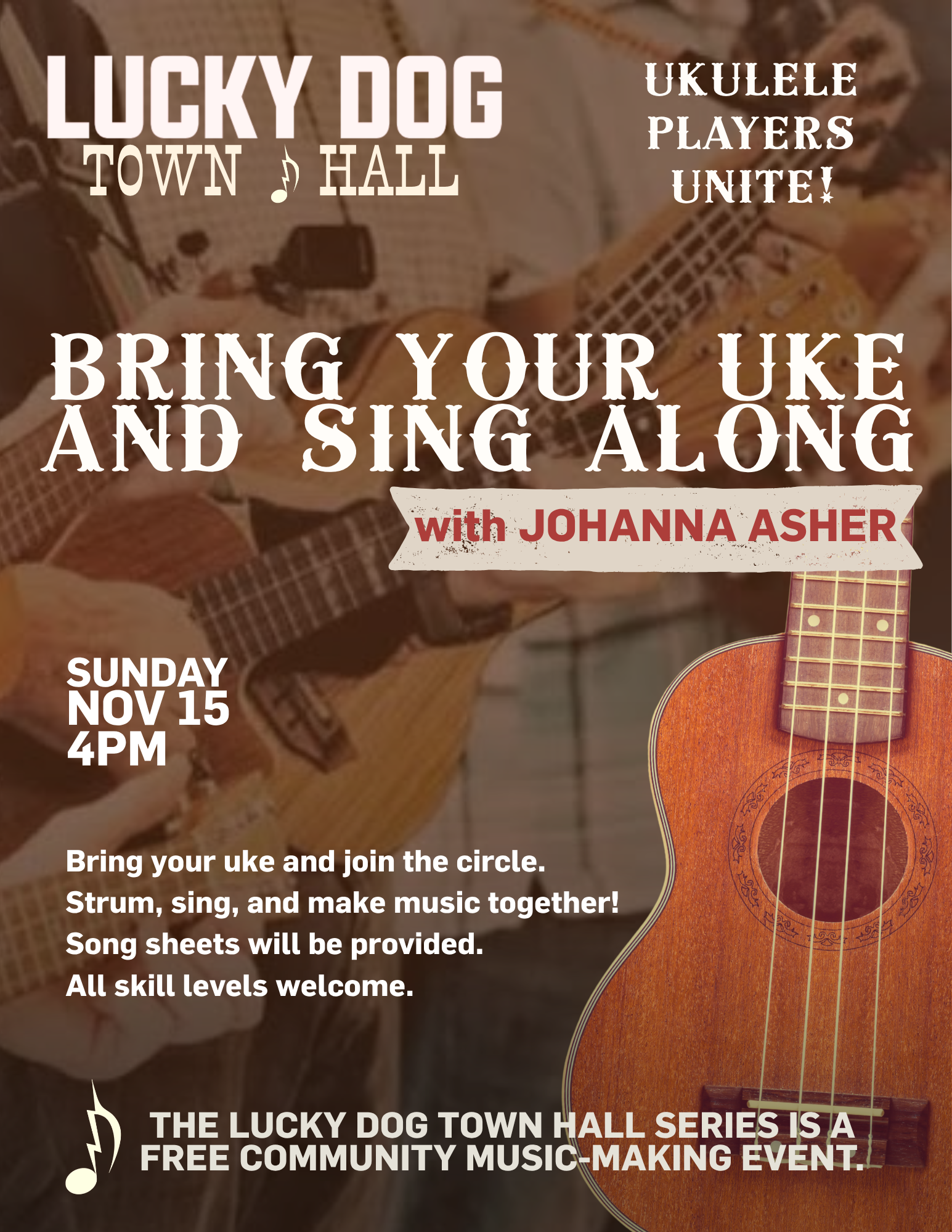 Ukulele Players Unite!
