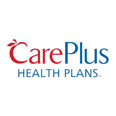 CarePlus Health Plans logo with red apple symbol