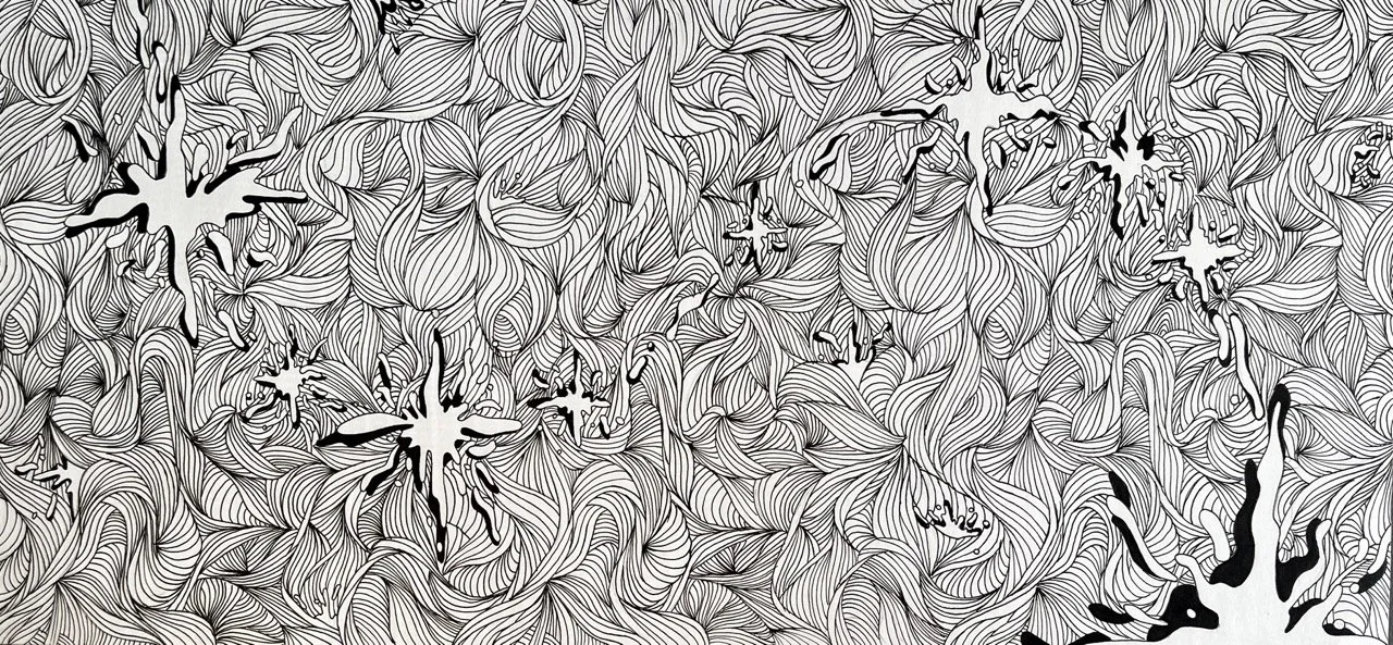 Light and Dark, Ink on Paper