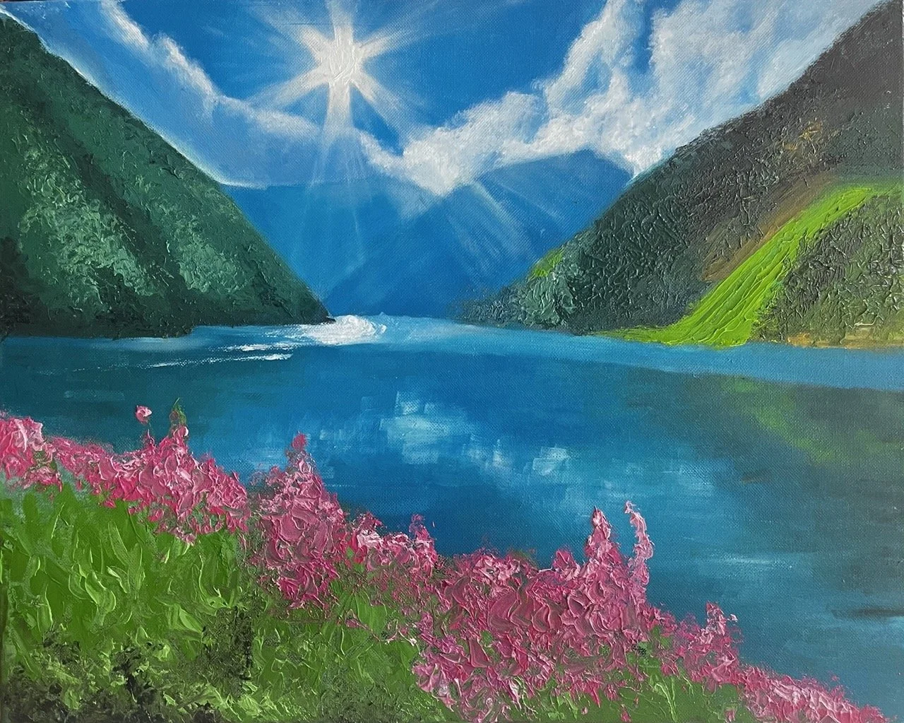 Blue Horizon, 18x24", Oil Paint on Canvas