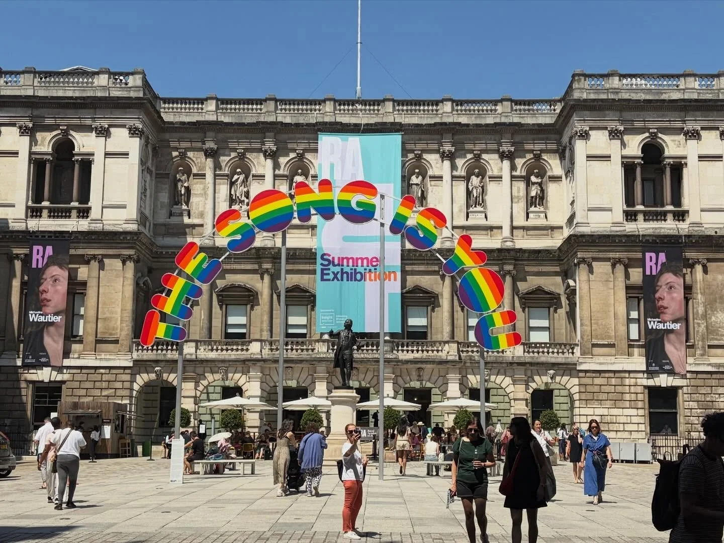Spent a lovely day at the RA Summer exhibition with my eldest today. A snippet of the works chosen. My favourite was Barbara Rae&rsquo;s Luskentyre series (last photo).