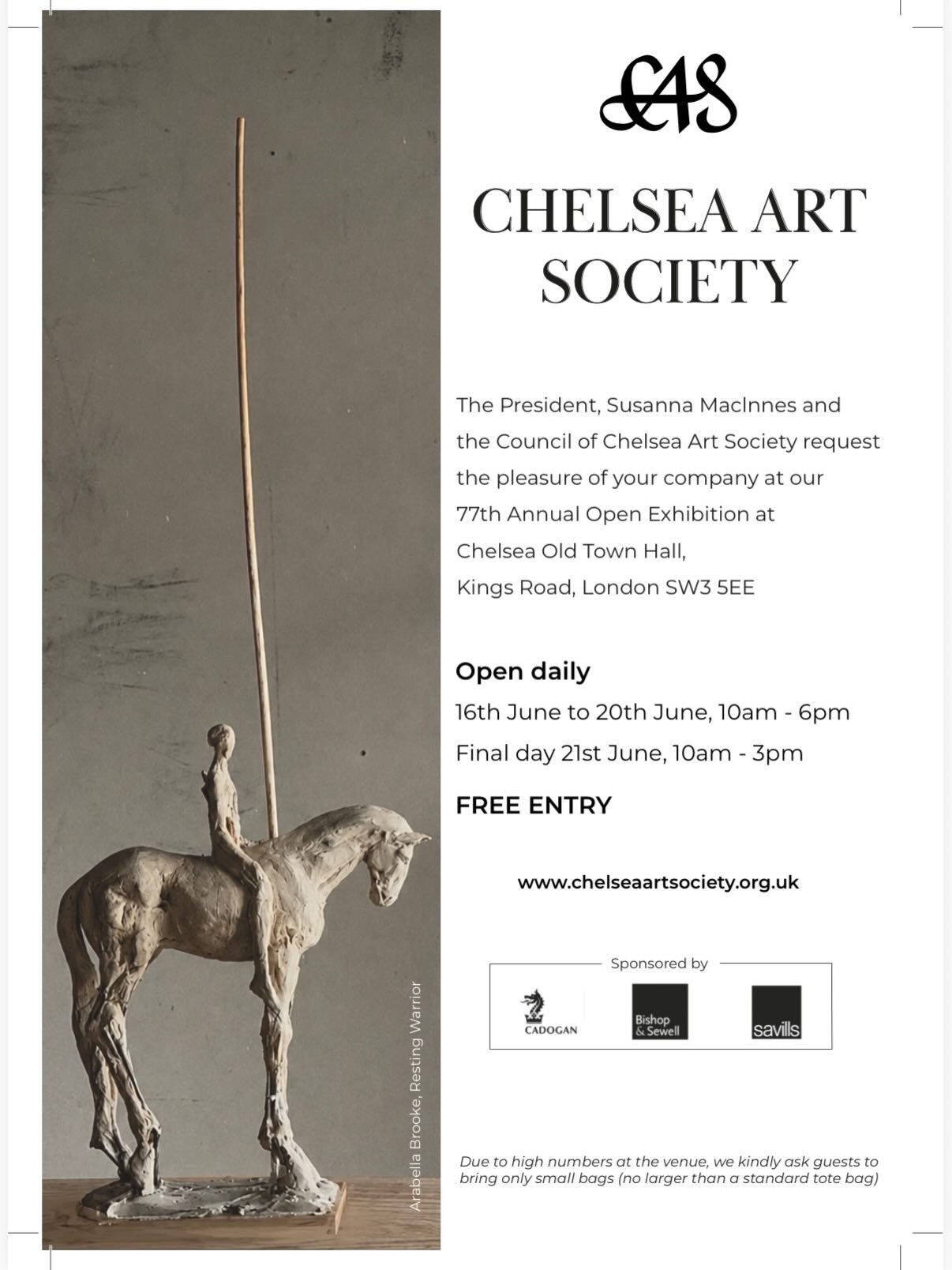 Delighted that Lemons and Limes is going into the Chelsea Art Society&rsquo;s 77th Annual Exhibition, 2026

If you&rsquo;re in London then please come, and bring your friends too! 

Chelsea Old Town Hall, Kings Road, London
Tuesday 16 - Saturday 20 J