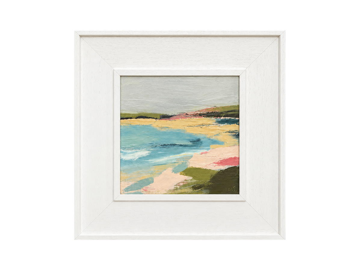Quiet Light II - £250. 

Acrylic on canvas board, framed in a St Ives frame. 

Dimensions: 

Framed 34×34cm 

Image 20×20cm