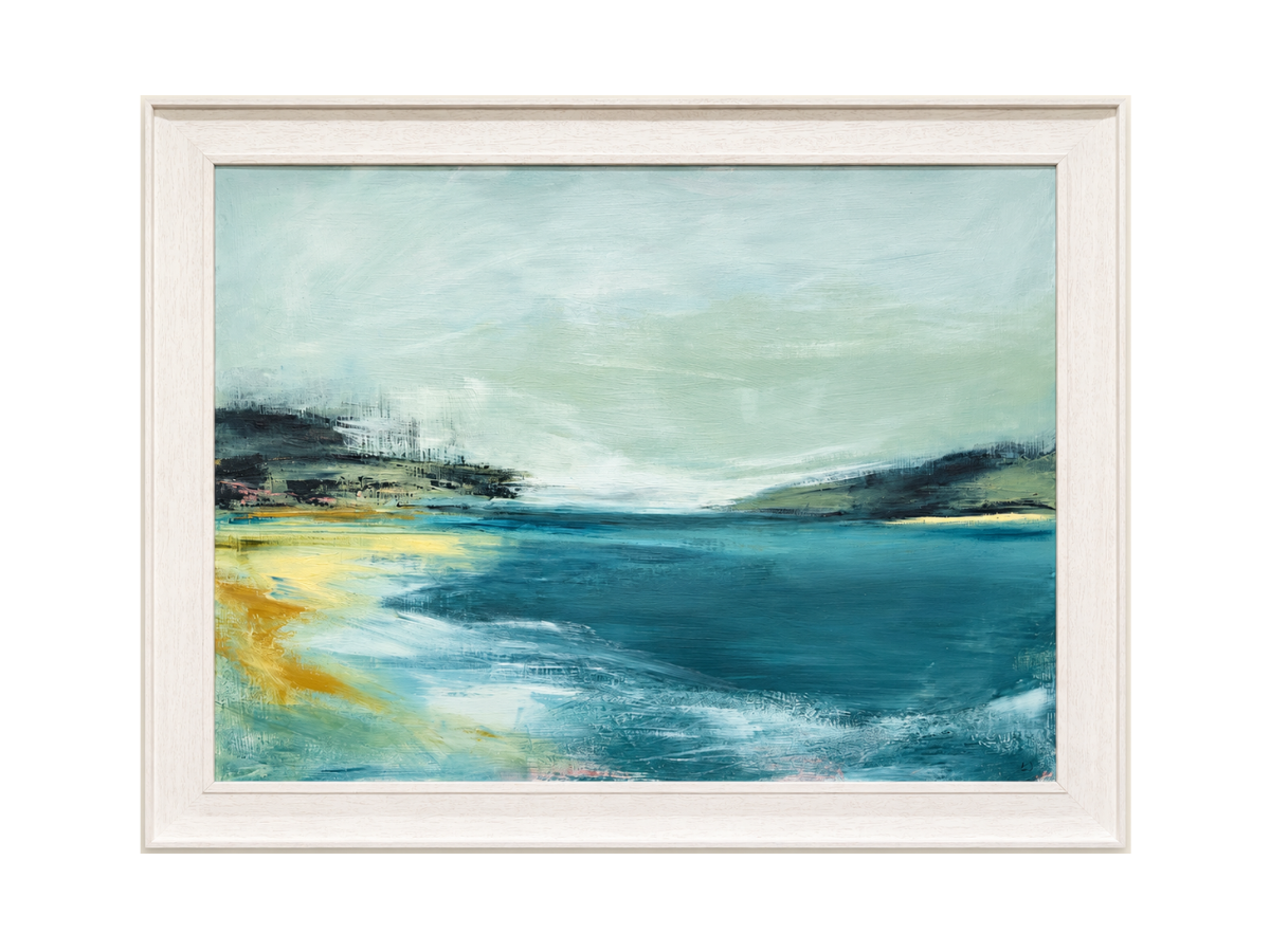 Through The Mist I - £995.

Acrylic on board, framed in a St Ives frame. 

Dimensions: 

Framed 94×74cm 

Image 80×60cm