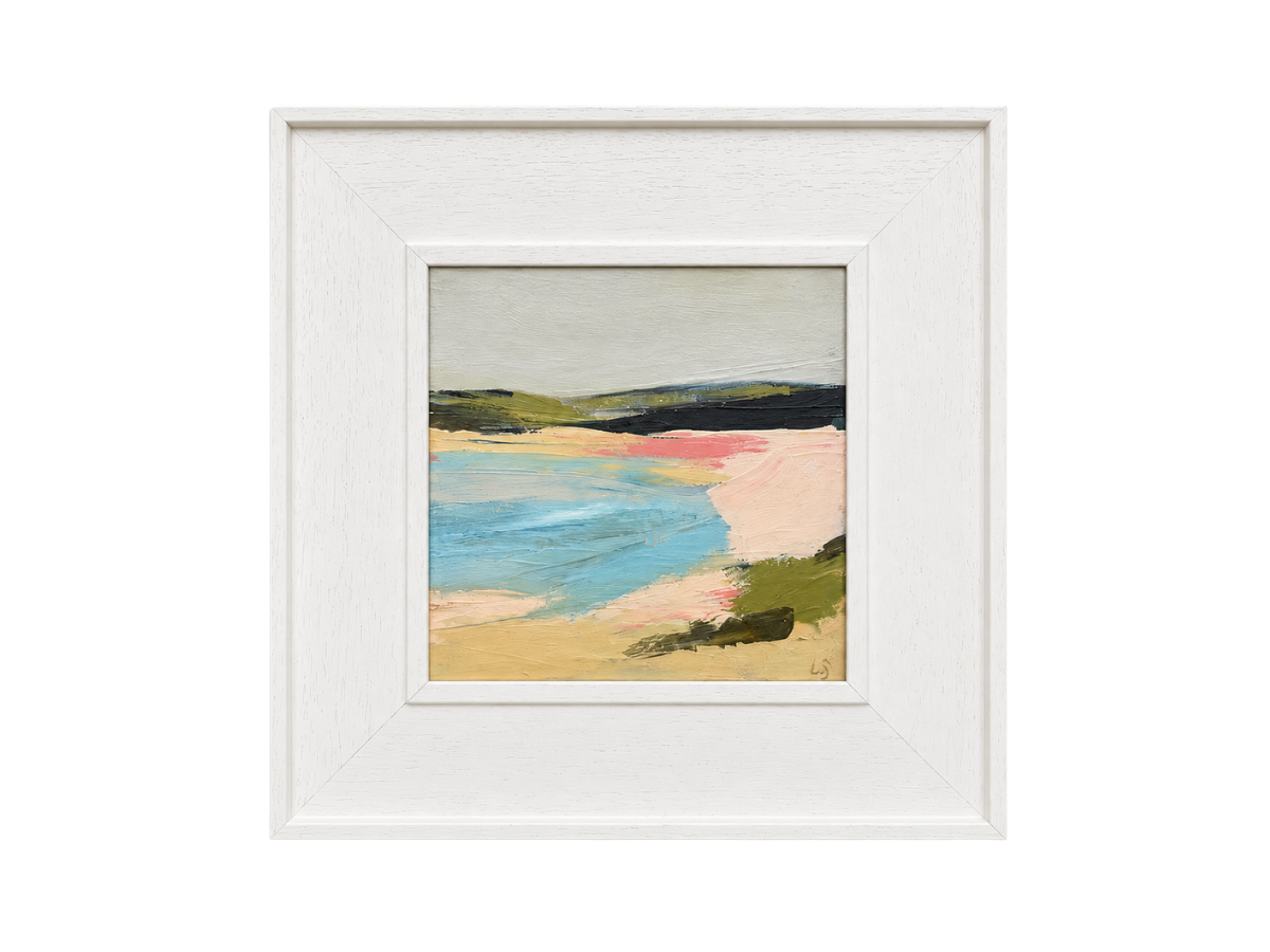 Quiet Light I - £250. 

Acrylic on canvas board, framed in a St Ives frame. 

Dimensions: 

Framed 34×34cm 

Image 20×20cm