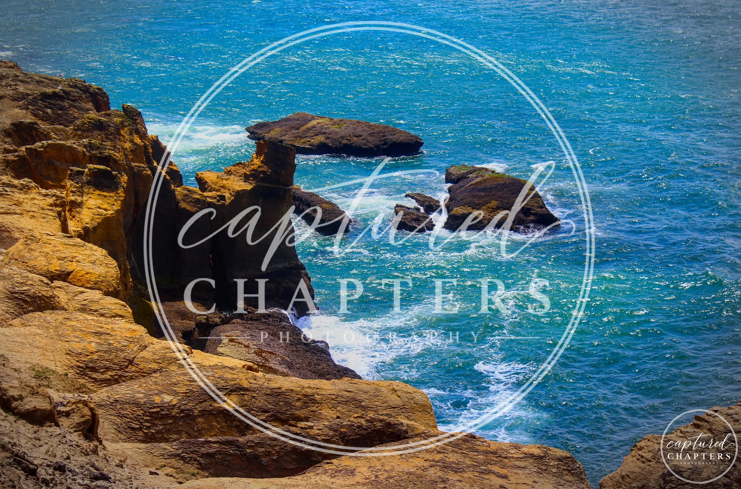 Waves Breaking on Ocean Cliffs - Digital Download