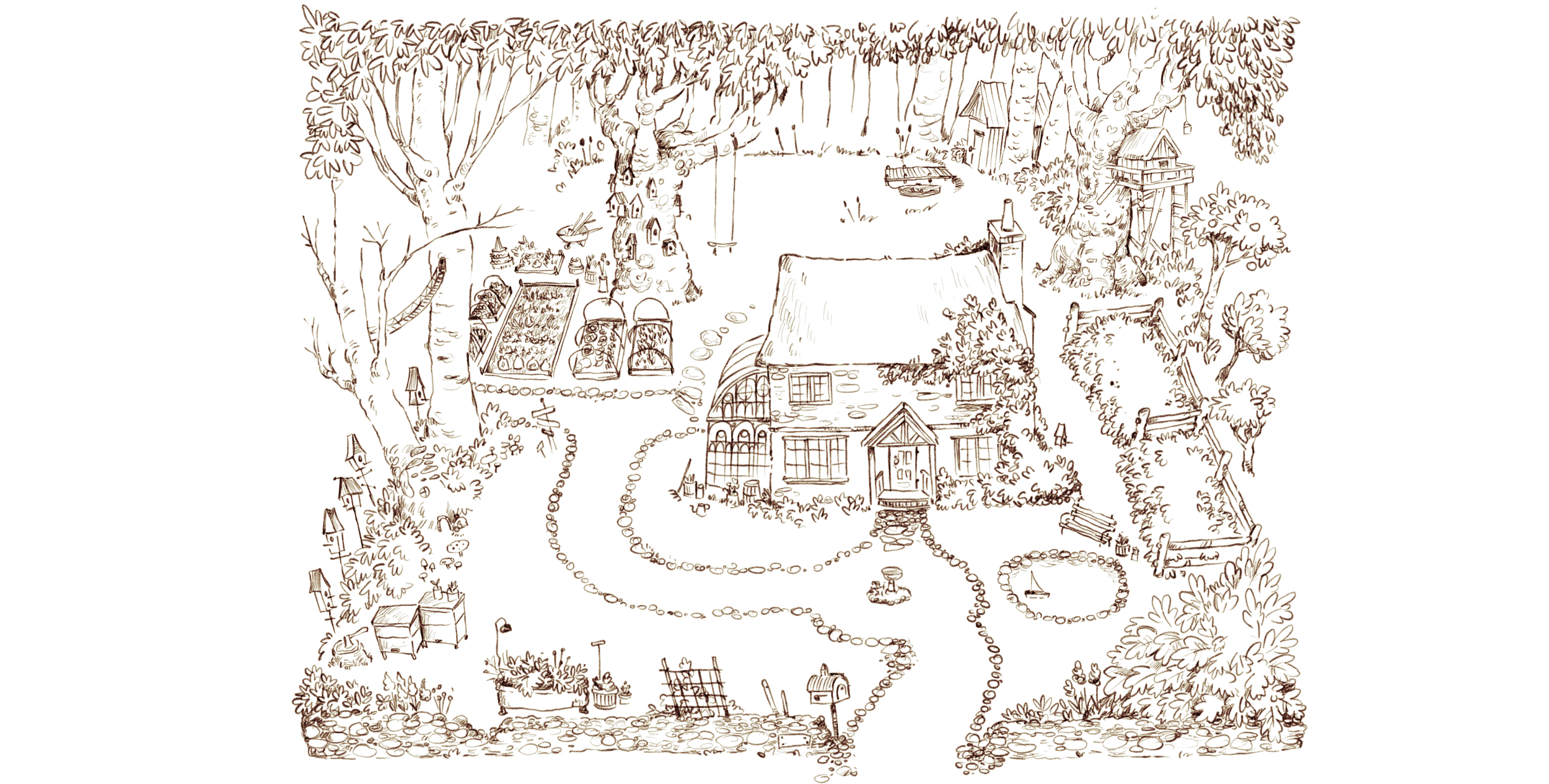 Higgeldy House Coloring Page